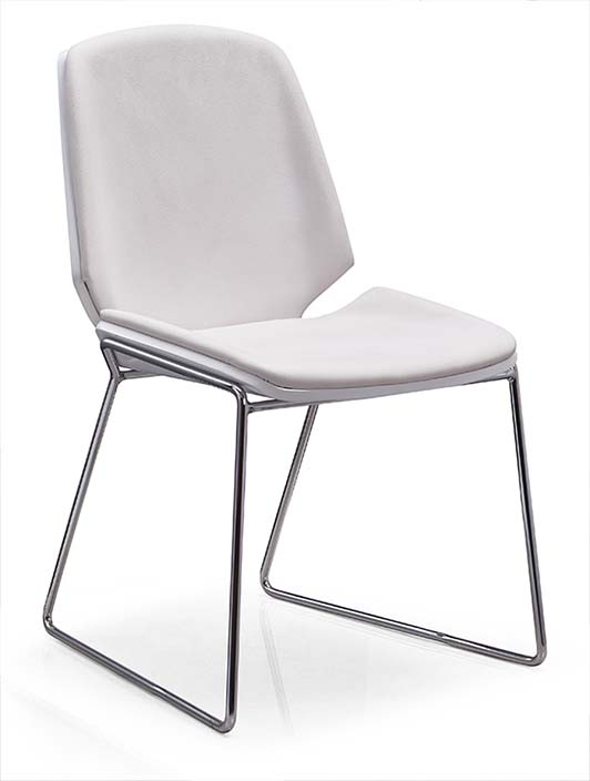 Simple Metal Armless Leather Conference Chair Visitor Office Furniture Chair Design Office Chairs In Alibaba