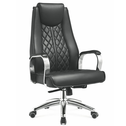 China Factory Executive Gray Pu Leather Upholstered Office Chairs