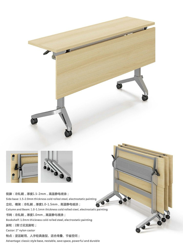Wholesale Portable Metal Conference Desks Folding Training Table